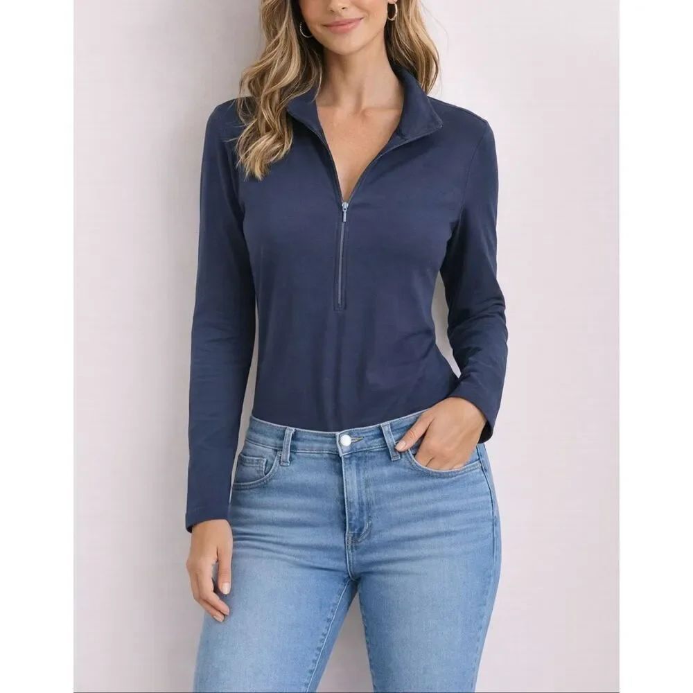Escada vintage black bodysuit zip size 44 fit L